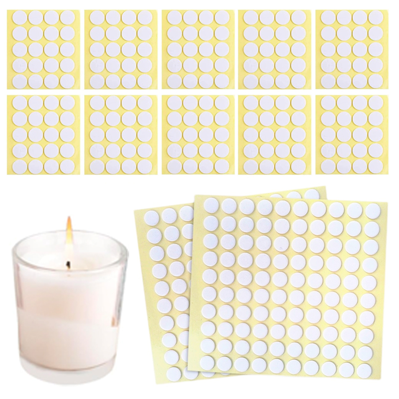 Candle Supplies Kit - 400PCS/100PCS Candle Wick Stickers Transparent Acrylic