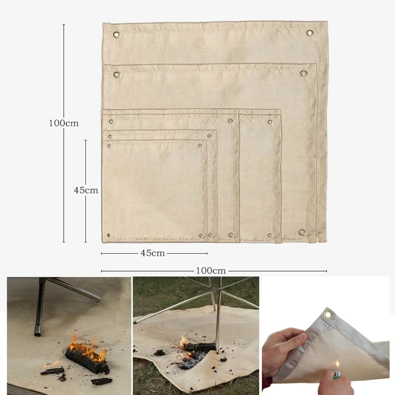 Camping Fireproof Mat Heat Res - Heat Resistant Mat ulasan dan harga