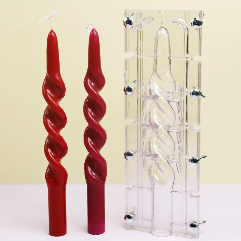 Twisted Stripe Column Acrylic  - Candle Supplies Kit ulasan dan harga