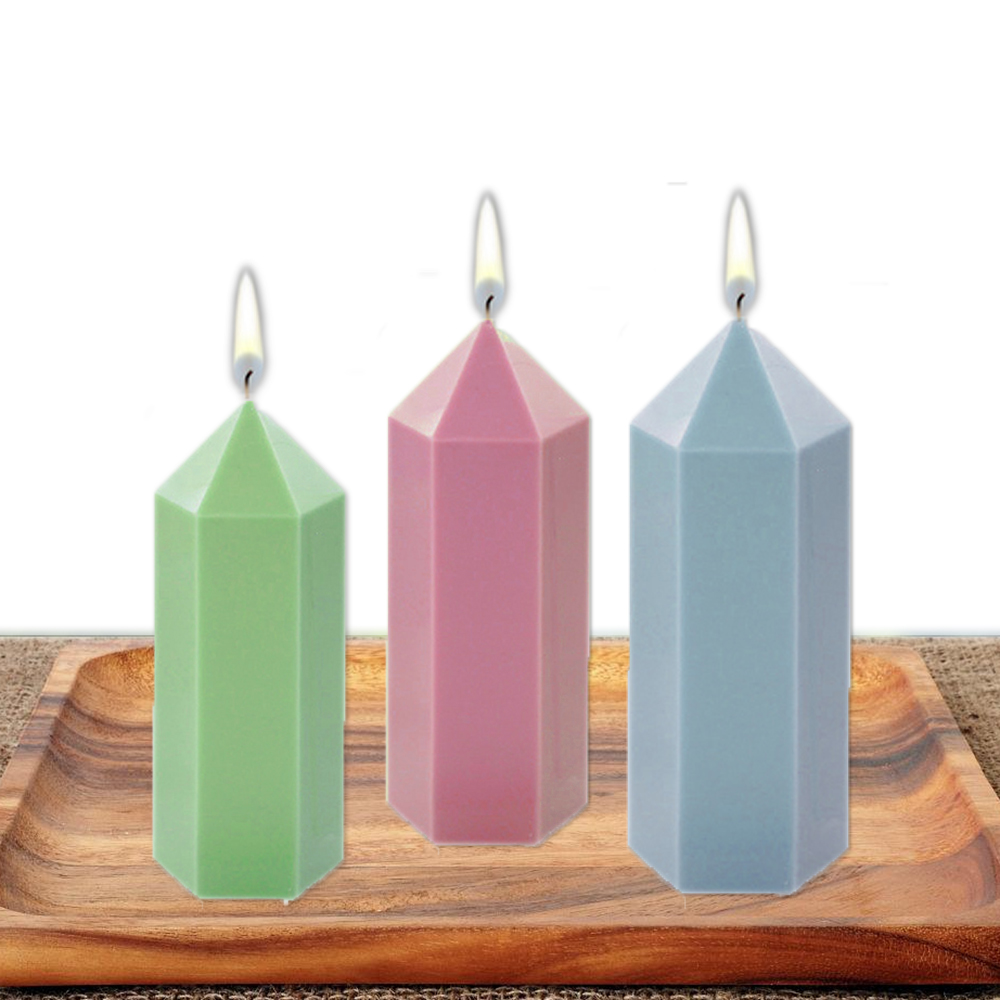 3D Hexagonal Column Candle Mol - Candle Supplies Kit ulasan dan harga