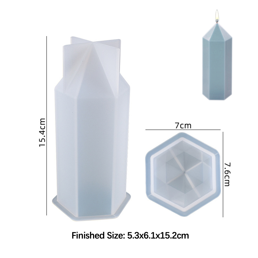3D Hexagonal Column Candle Mol - Candle Supplies Kit ulasan dan harga