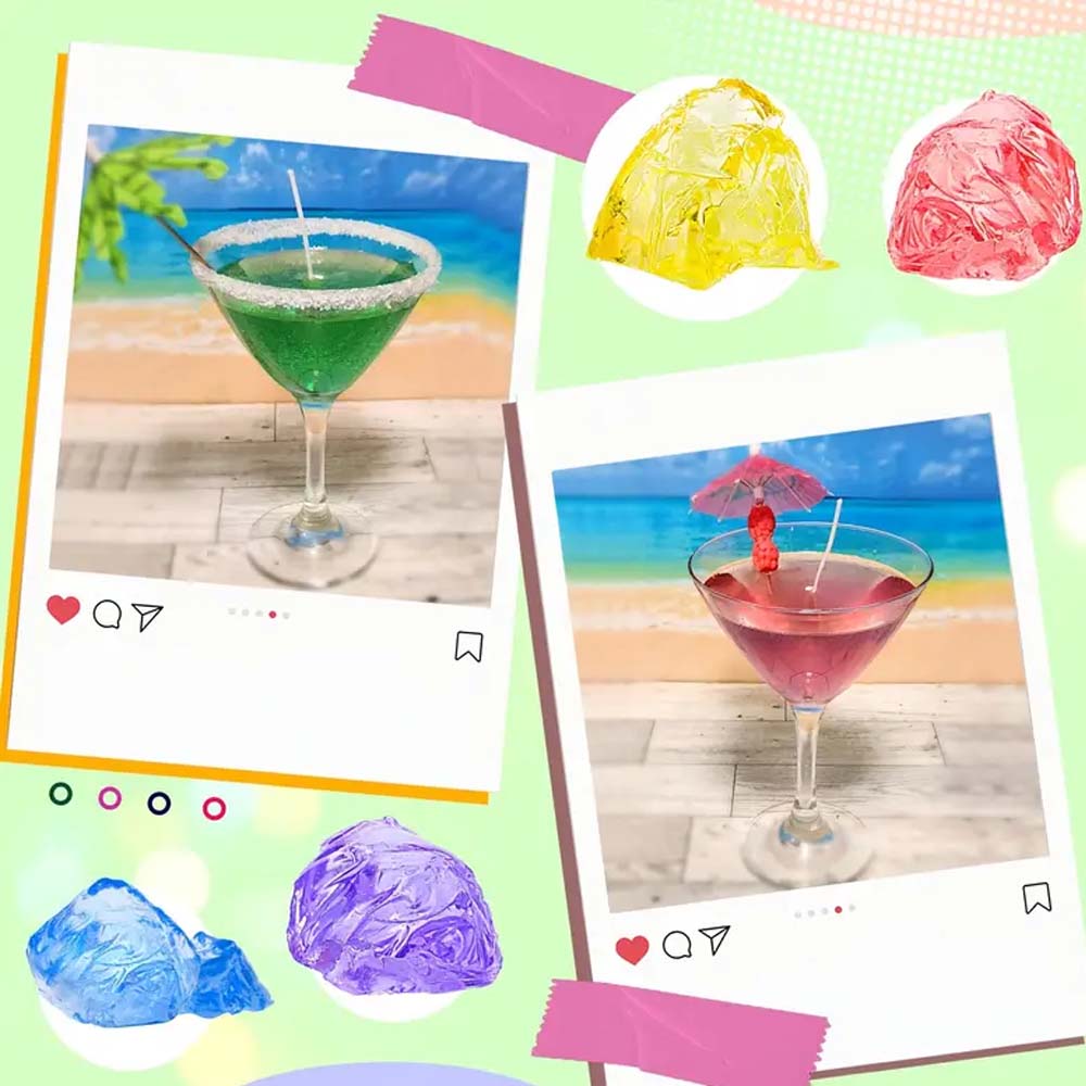 200g Yellow Clear Gel Jelly Wa - Candle Supplies Kit ulasan dan harga
