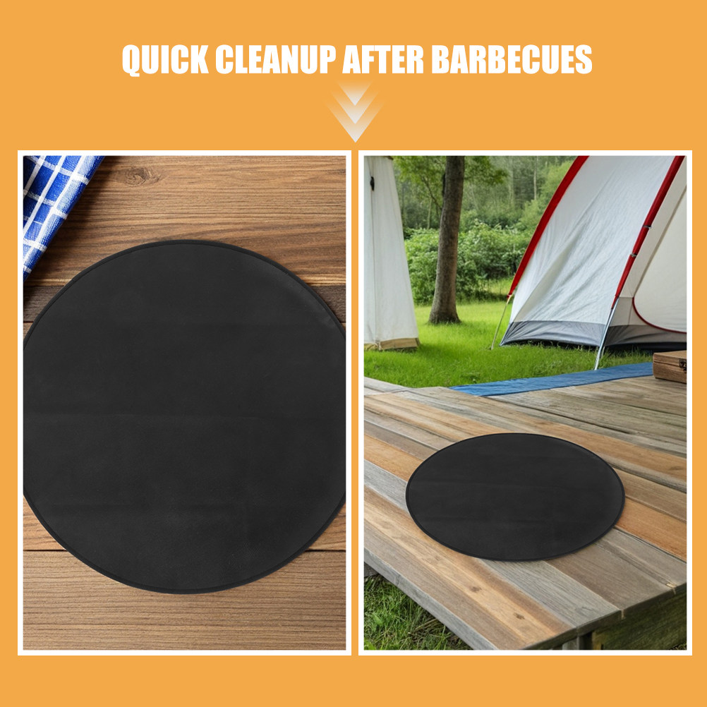 Round Fireproof Bbq Mat 24 Inc - Heat Resistant Mat ulasan dan harga