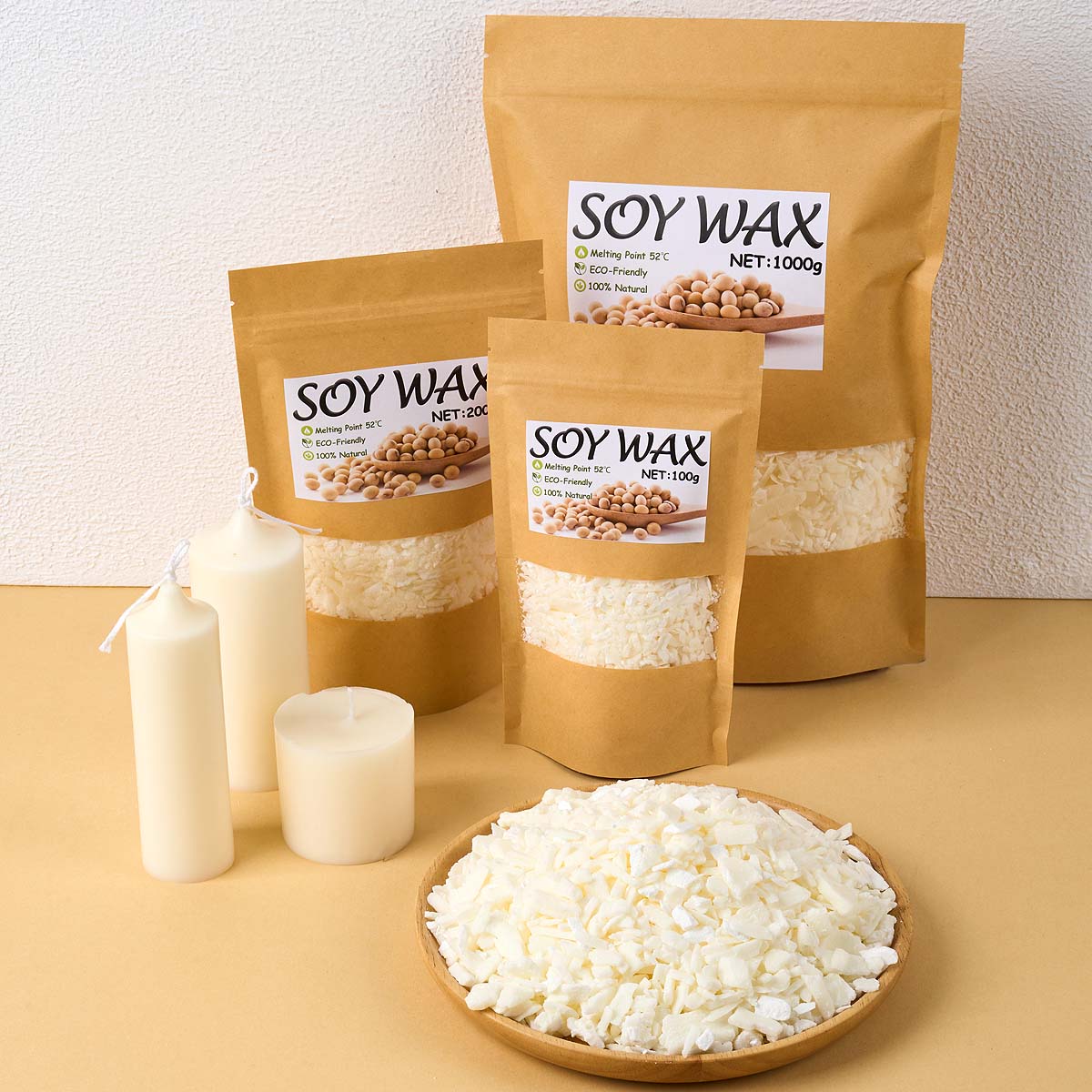 1 Pounds Pure White Soy Wax Fo - Candle Supplies Kit ulasan dan harga