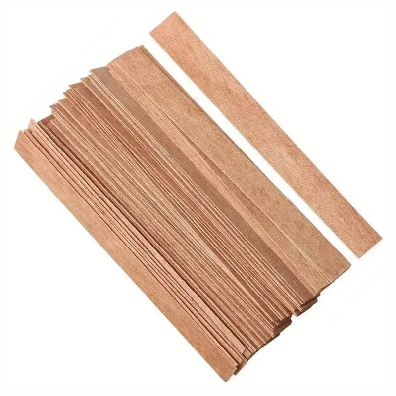 50/100 set wooden candle wicks - Candle Making Supplies Jars ulasan dan harga