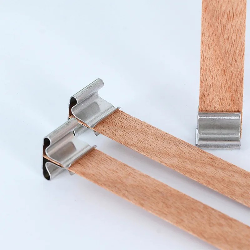 50/100 set wooden candle wicks - Candle Making Supplies Jars ulasan dan harga