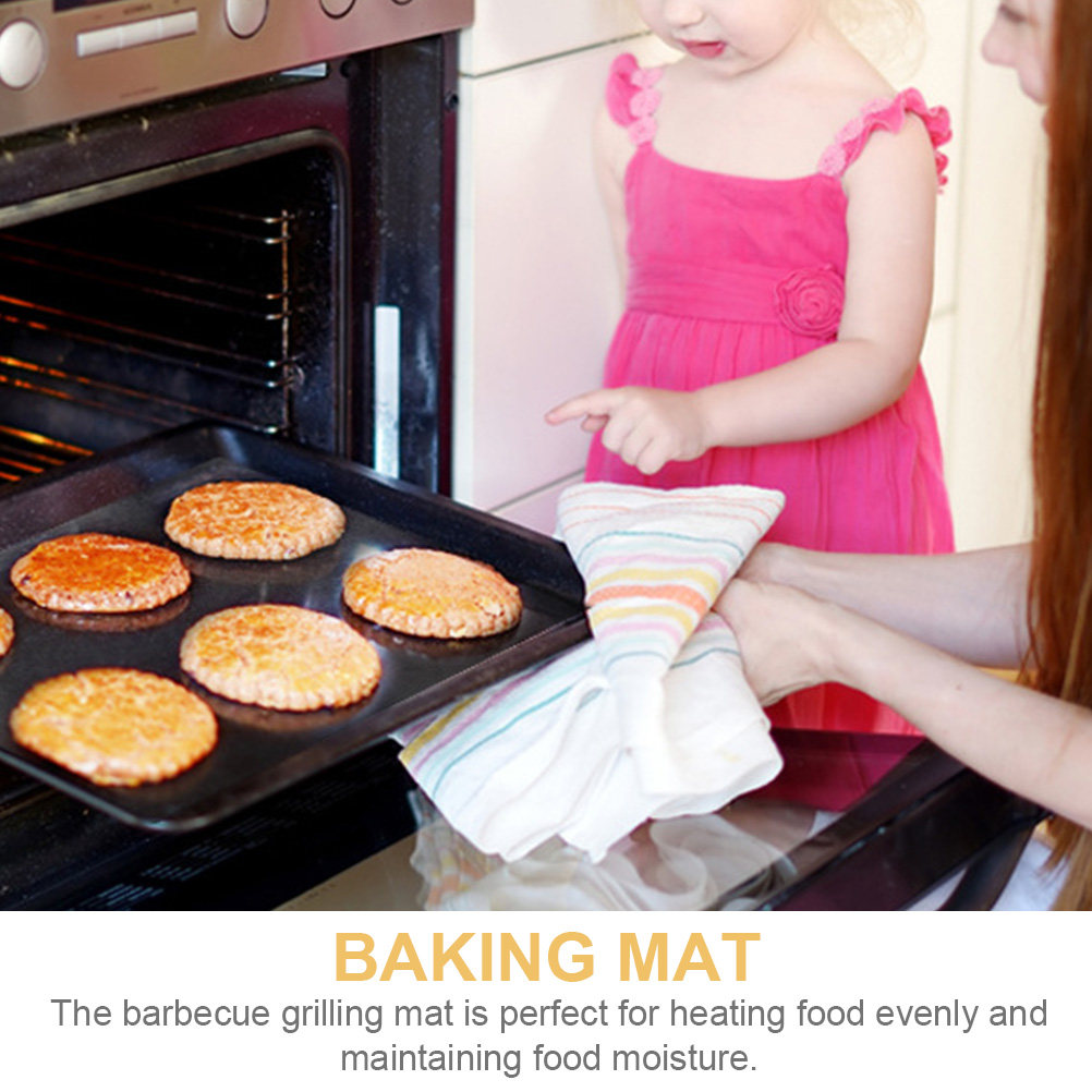 3Pcs Grill Mat Non-Stick Food  - Heat Resistant Mat ulasan dan harga