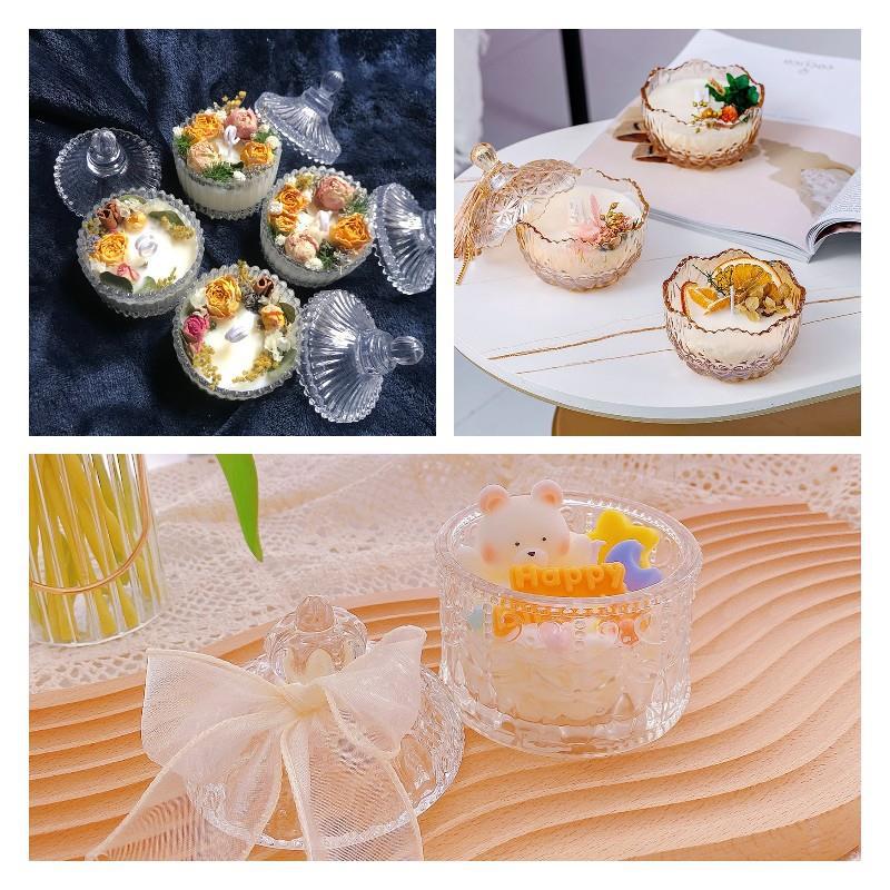 French Glass Aromatic Candle D - Candle Making Supplies Jars ulasan dan harga