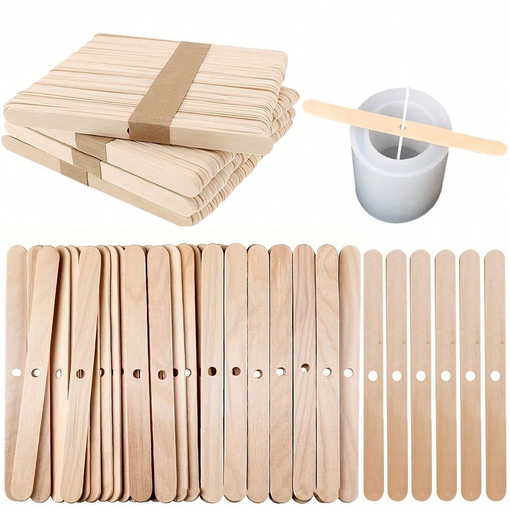 5/10/20/30/50pcs Wooden Candle - Candle Supplies Kit ulasan dan harga