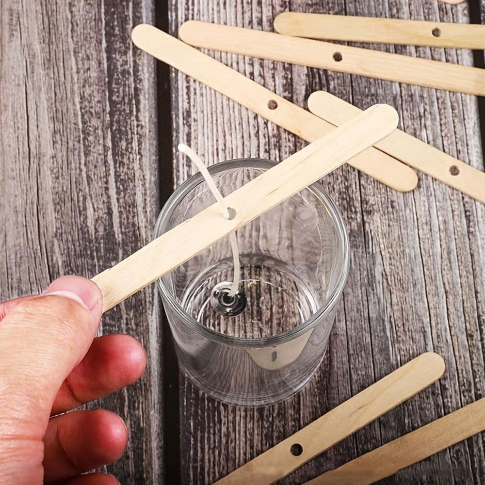 5/10/20/30/50pcs Wooden Candle - Candle Supplies Kit ulasan dan harga