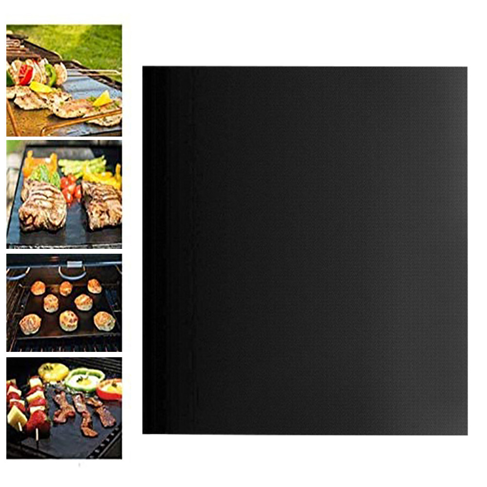 3Pcs Nonstick Tpfe Bbq Grill M - Heat Resistant Mat ulasan dan harga