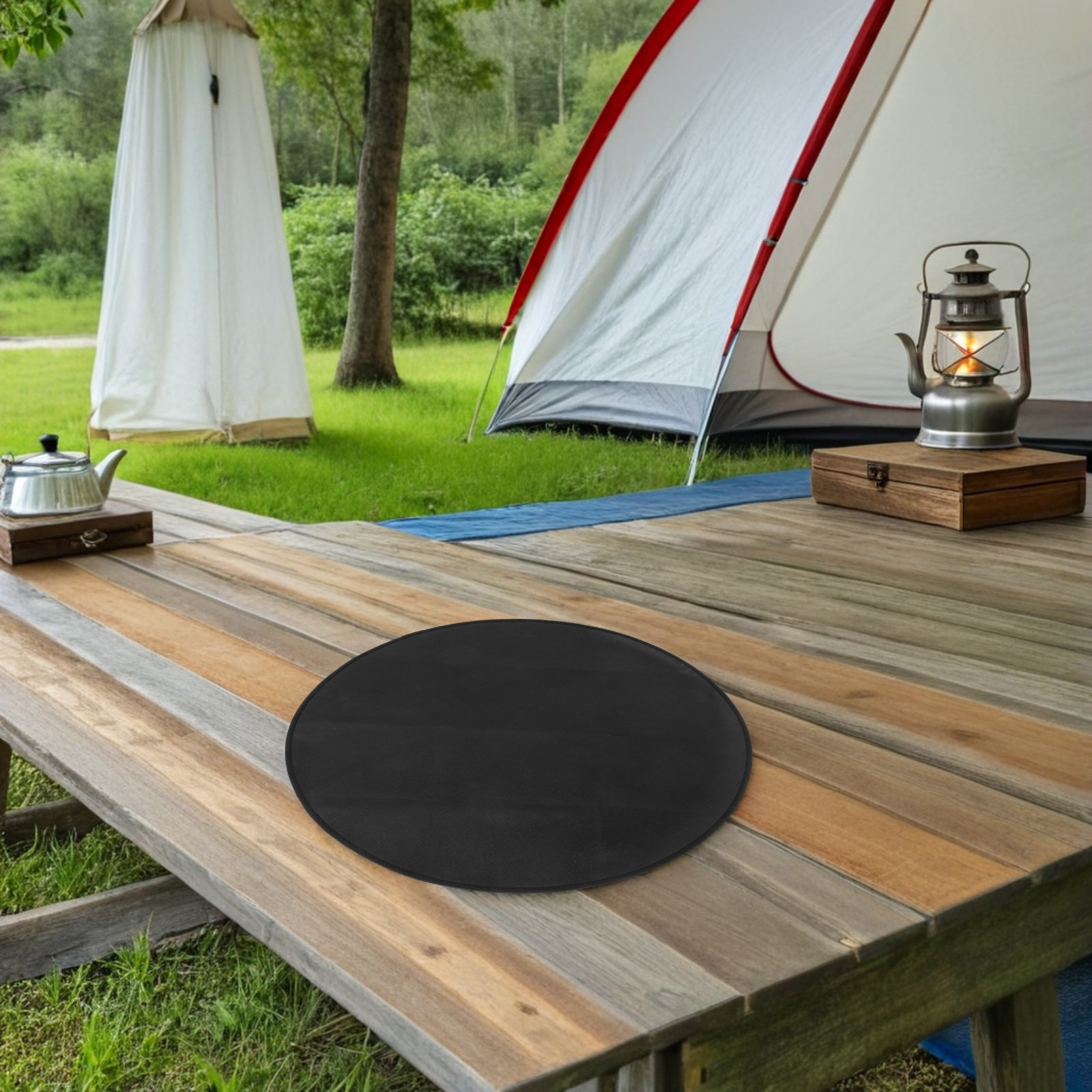 Round Fireproof Bbq Mat Heat R - Heat Resistant Mat ulasan dan harga